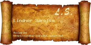 Lindner Sarolta névjegykártya
