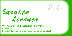 sarolta lindner business card